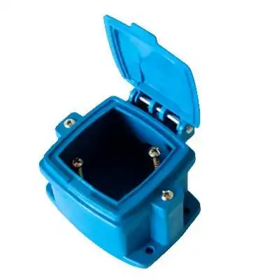 CAJA CAPSULADA VACIA 16A EXTERIOR AZUL