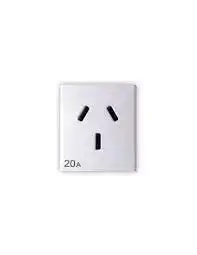BASE TOMA C/NEUTRO 20A BLANCO