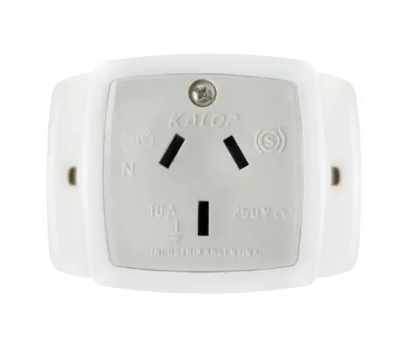 BASE MODULAR 10A 3 PATAS CHATAS BLANCO KALOP