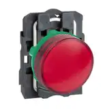 SEÑAL LUMINOSA PLASTICA LED ROJO 24 VCA VDC