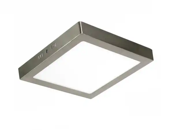 PLAFON  LED 18W 840 NEUTRO CUADRADO   225X225MM 1600LM NIQUEL