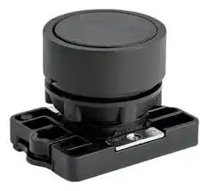 PULSADOR PLASTICO RASANTE NEGRO S/AUXILIAR