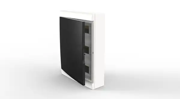GABINETE DIN 48 POLOS PVC EXTERIOR BLANCO PUERTA FUME       E IP40