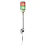 COLUMNA LUMINOSA MONO RO/VE C/BUZZER 24VCA