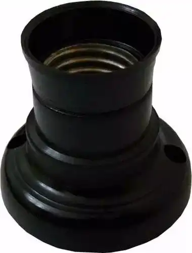 RECEPTACULO RECTO NEGRO