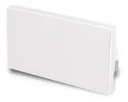 CAMBRE CIEGO 1 1/2 MODULO BLANCO