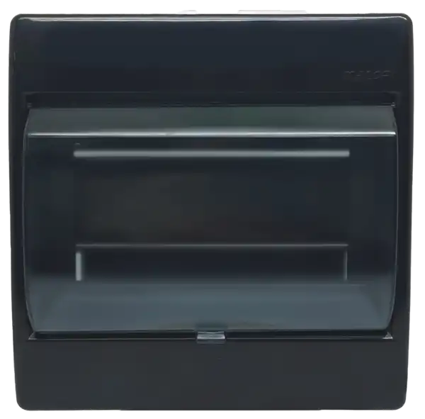 GABINETE DIN 6 POLOS PVC NEGRO EXTERIOR C/TAPA