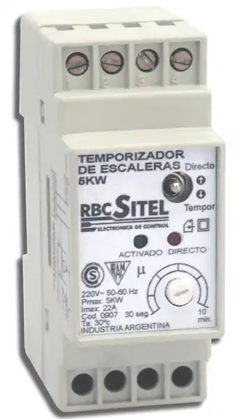 AUTOMATICO  ESCALERA 3000W P/RIEL DIN -APTO LED