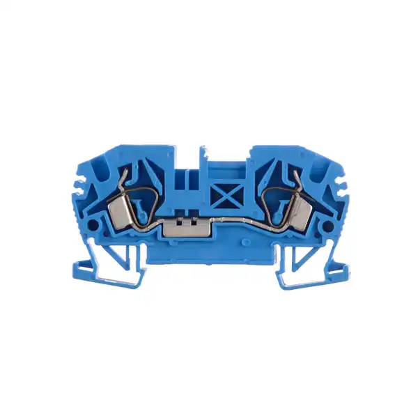 BKF BORNE A RESORTE 4.0 MM2  AZUL