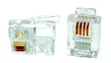 CONECTOR RJ11 MACHO AMERICANO P/LINEA