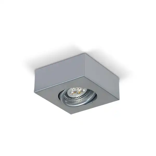SEMIEMBUTIDO 1L DICRO GU10 100X100MM ACERO