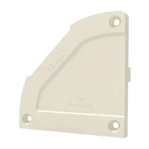 TAPA LATERAL DE PERFIL TRACK BLANCA (2 POR ENVASE)