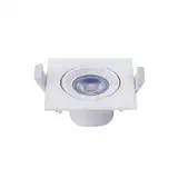 EMBUTIDO LED 3 W FRIO CUADRADO MOVIL C/LAMPARA