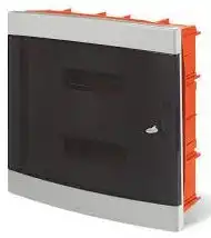 GABINETE DIN 36 POLOS PVC  EMBUTIR FUME IP40 BLANCO