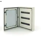 GABINETE CHAPA DIN 4 POLOS  EMBUTIR MARCO REGULABLE C