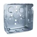 CAJA CHAPA CUADRADA 10 X 10 CM GALVANIZADA