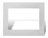 BAUHAUS TAPA Y DISTANCIADOR 8 MODULOS BLANCO