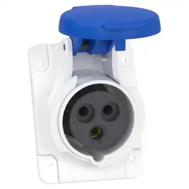 TOMA EMBUTIR INDUSTRIAL 16A 2P+T INCLINADO  IP44