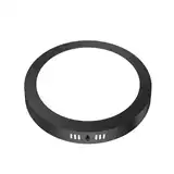PLAFON LED 18W 865 FRIO REDONDO NEGRO
