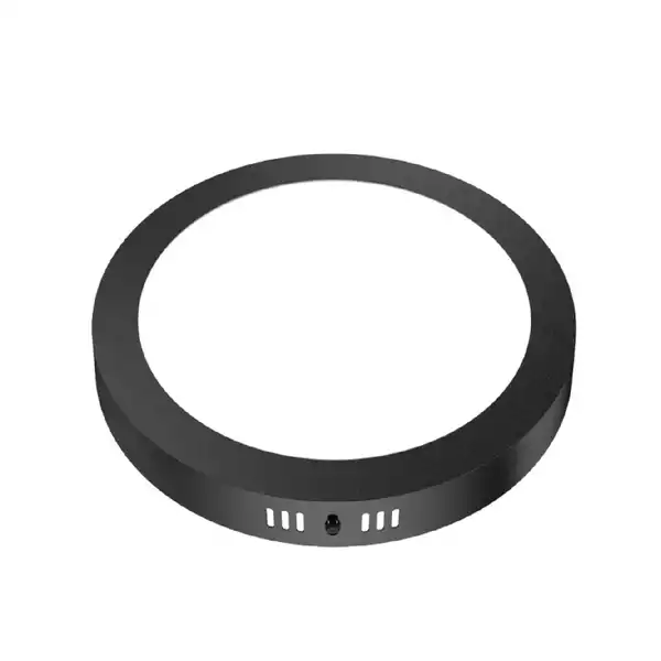 PLAFON LED 18W 865 FRIO REDONDO NEGRO