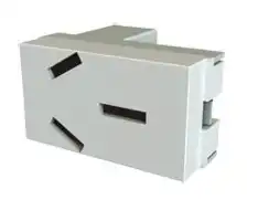 PLATINUM TOMA BIPOLAR + TIERRA 250 V 20A  BLANCO