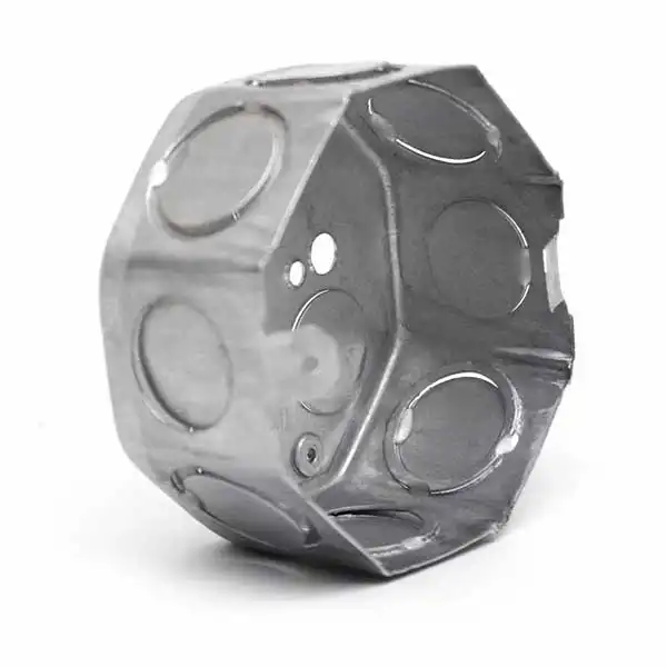 CAJA CHAPA OCTOGONAL GRANDE GALVANIZADA