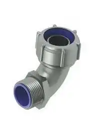 CONECTOR ALUMINIO 3/8 RG 90 GR P/FLEXIBLE ESTANCO GRIS