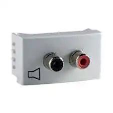 RODA TOMA PARLANTE ESTEREO RCA BLANCO