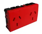 PIANO/QUADRAROJO TOMA BIP DOBLE C/TIERRA P/TENSION