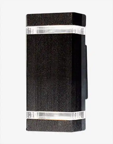 APLIQUE BIDIRECCIONAL 2L GU10 50W 105X111X245MM NEGRO