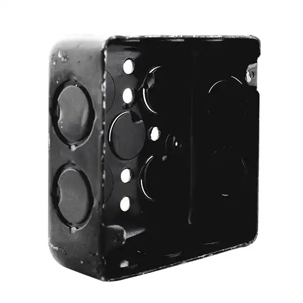 CAJA CHAPA CUADRADA 10 X 10 CM SEMIPESADA