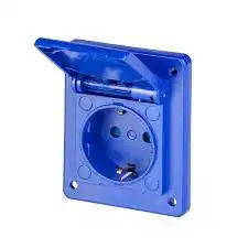 TOMA EMBUTIR  SCHUKO 16A 2P+T 16A C/BRIDA 70X87MM