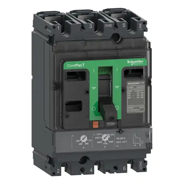 INTERRUPTOR AUTOMATICO 3 X 250A 50KA TMD250 3P3D NSX