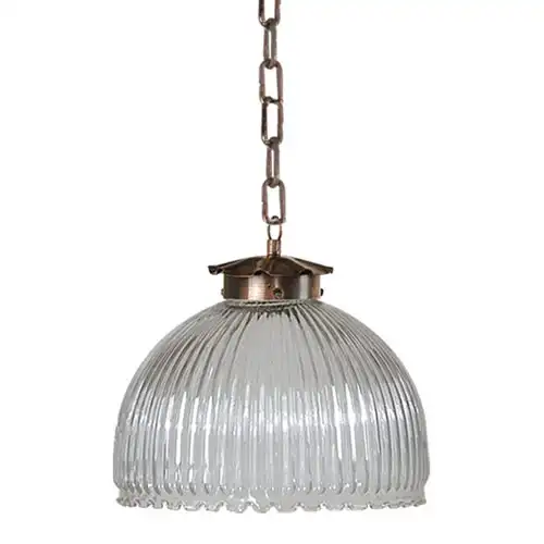 COLGANTE C/CADENA Y TULIPA 25CM COBREADA C139COB FERROLUX