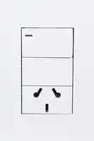 PLATINUM LLAVE ARMADA 1 COMBINACION Y 1 TOMA BLANCO TAPA BL ANCO
