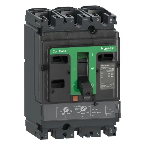 INTERRUPTOR AUTOMATICO 3 X 250A 36KA TMD250 3P3D NSX