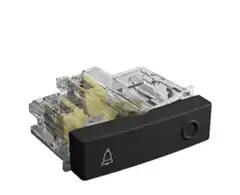 PIANO/QUADRA GRIS  PULSADOR 1/2 MODULO 10A