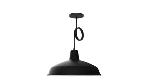 COLGANTE 1L E27 ALUMUNIO NEGRO