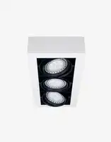 PLAFON 3L AR111 50 W CARDANICO MOVIL 550X230MM BLANCO