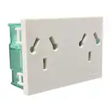 CAMBRE TOMA DOBLE BINORMA  BIPOLAR C/TIERRA  EASYFIT BLANCO