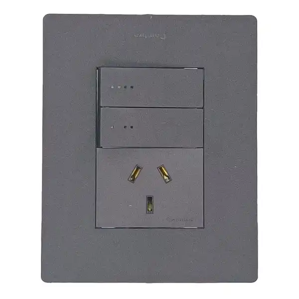 CAMBRE ARTE LLAVE ARMADA 2 PUNTO/ COMB Y TOMA GRIS TAPA GRISAFITO