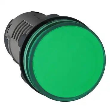 SEÑAL LUMINOSA PLASTICA LED VERDE 220VCA IP40