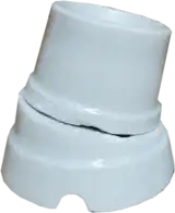 RECEPTACULO PORCELANA CURVO HIERRO