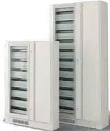 GABINETE PVC DIN 80 POLOS  EMBUTIR C/PUERTA