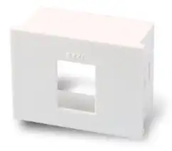 CAJA DE ALOJE PARA RJ45 Y RJ11 BLANCO