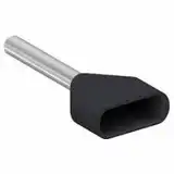 TERMINAL PREAISLADO PIN TUBULAR 1.50MM P/2 CABLES X 50U.