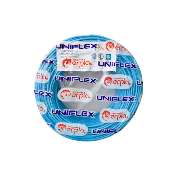CABLE UNIPOLAR 10 MM2 CELESTE X 100 MTS