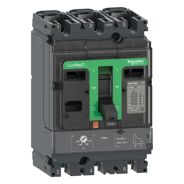 INTERRUPTOR AUTOMATICO 3 X 160A 50KA TMD160 3P3D NSX