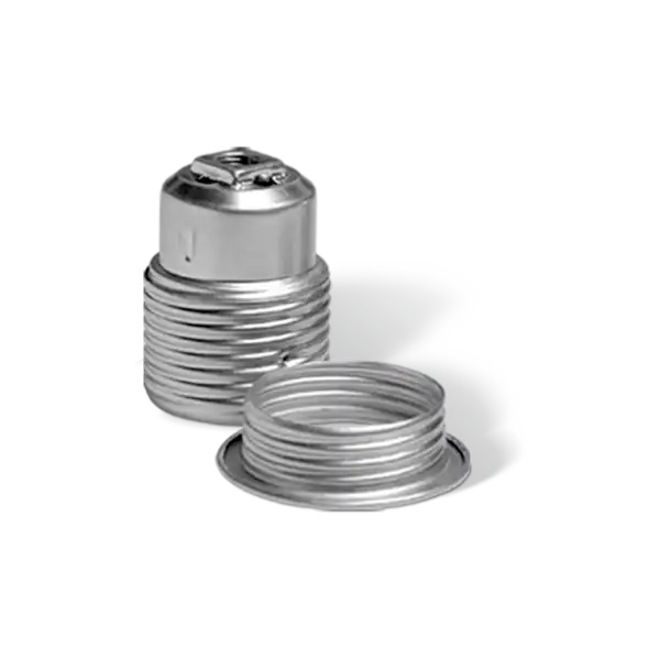 PORTALAMPARA E27 METALICO CROMADO R/EXT. 504