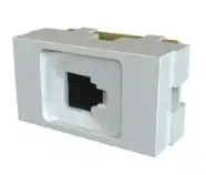 PLATINUM TOMA TELEFONICO AMERICANO RJ11 4 VIAS  BLANCO